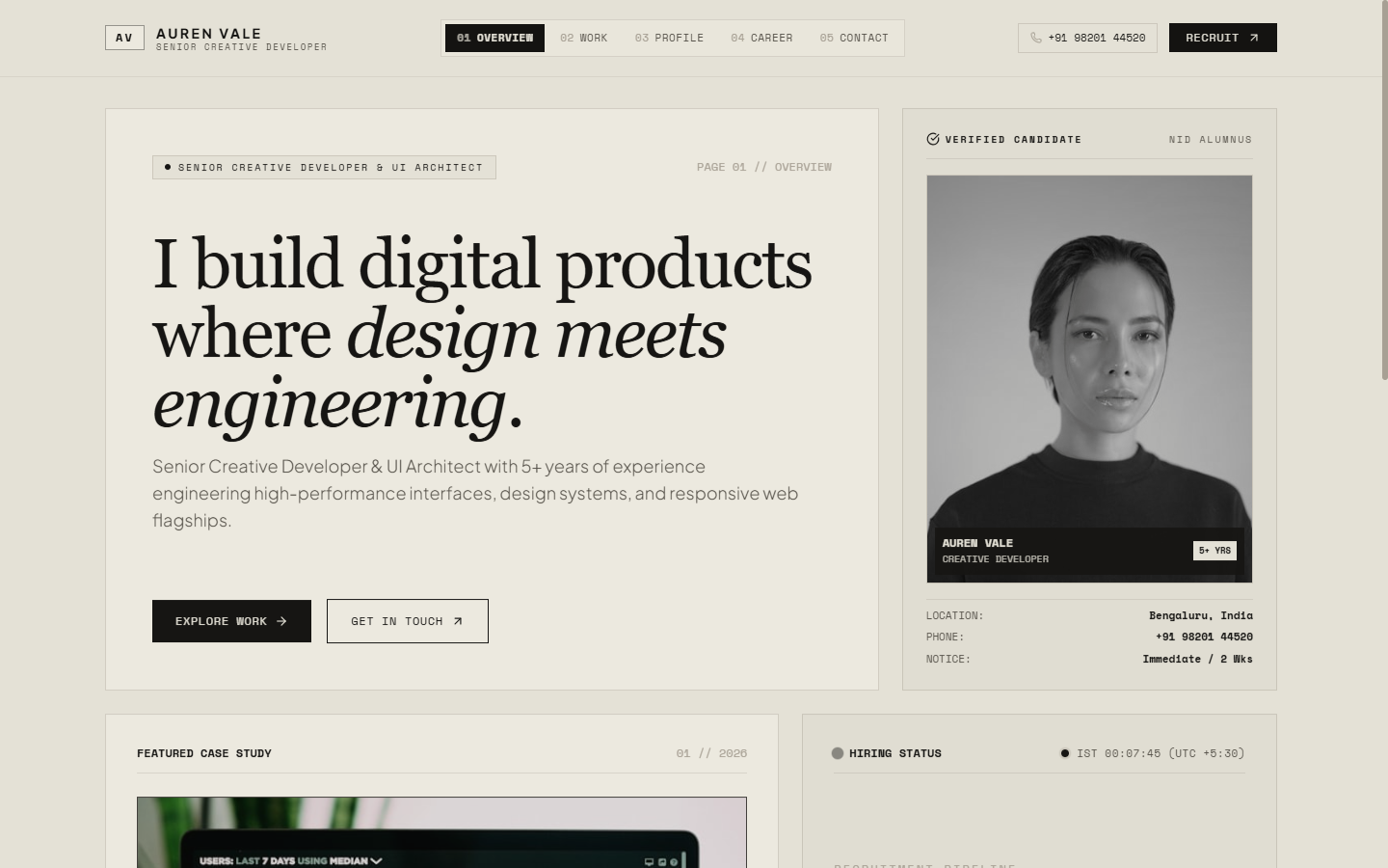 Auren Vale Portfolio